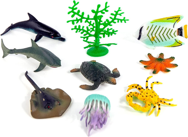 "Ocean" Cubitube Animal Figures