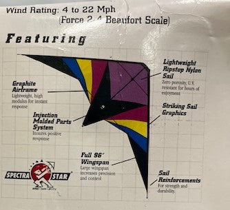 "WINDForce 96" Stunt Kite with Line & Handles