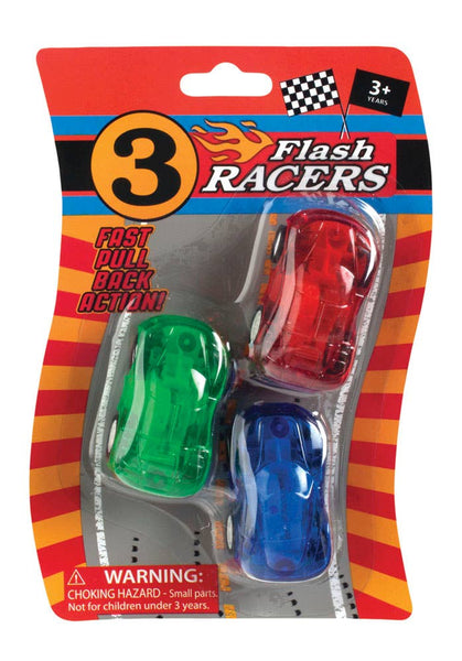3 Piece "Mini Racers" Pull Back Cars
