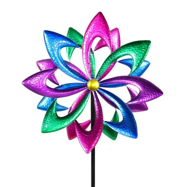 "Colorful Pinwheel" Kinetic Garden Spinner