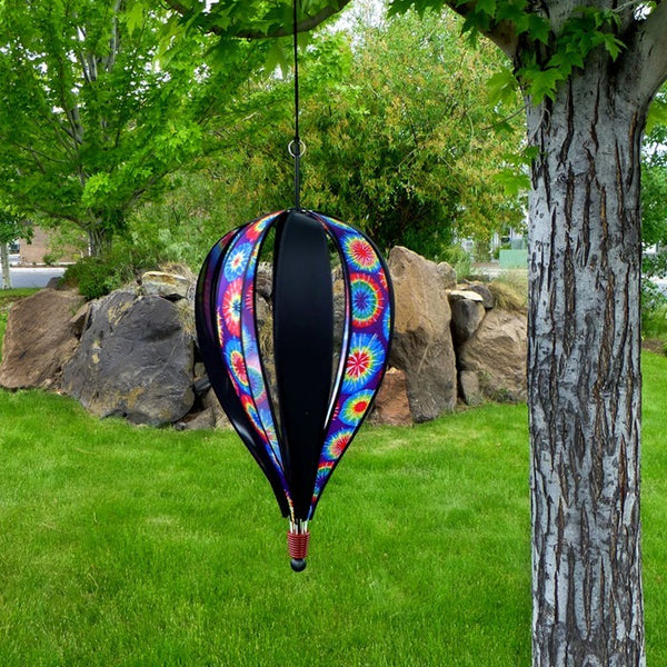 "Tie Dye" Jumbo 8 Panel Hot Air Balloon Wind Spinner