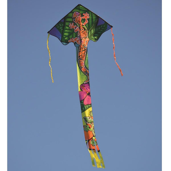 "Zephyr" Gecko Delta Kite with Line & Handle