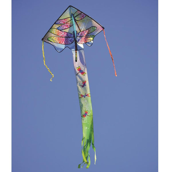 "Zephyr" Dragonflies Delta Kite with Line & Winder