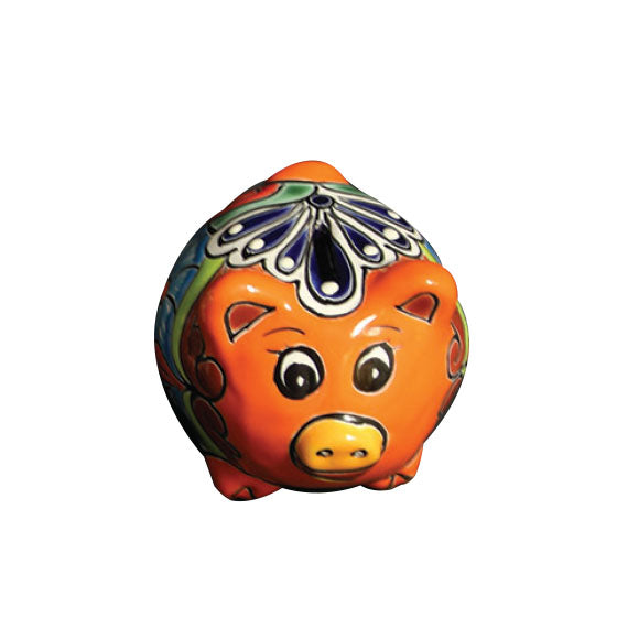 Talavera Round Body "Piggy Bank"