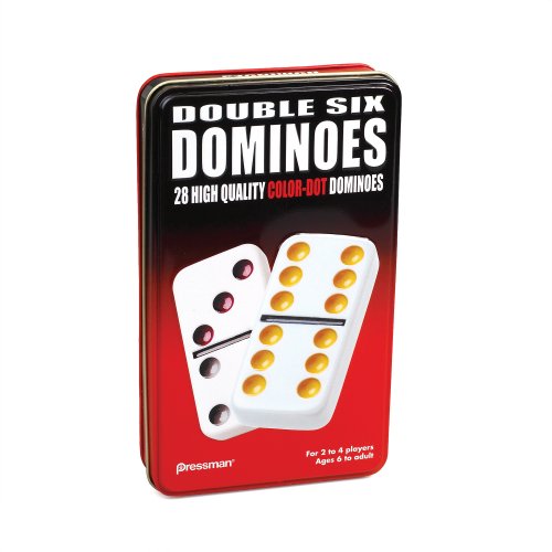 "Double 6" Dominoes with Mexican Train Starter Piece