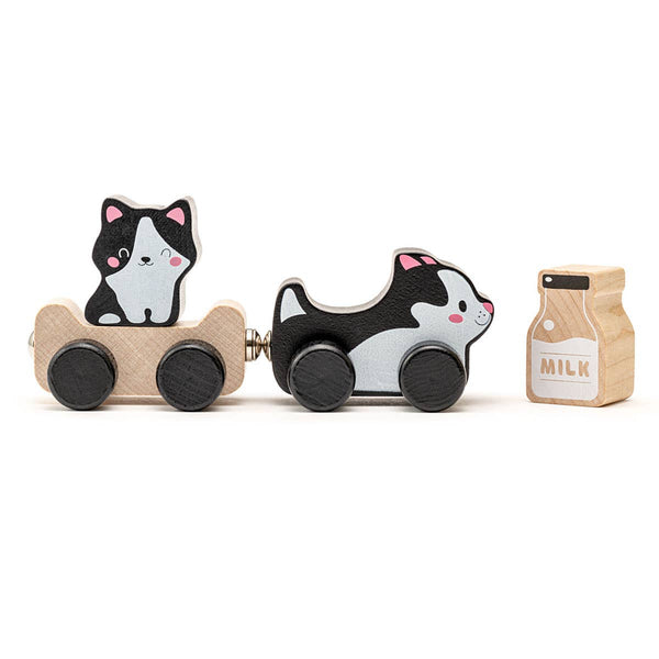 Wooden "Clever Kitties" Toy Play Set