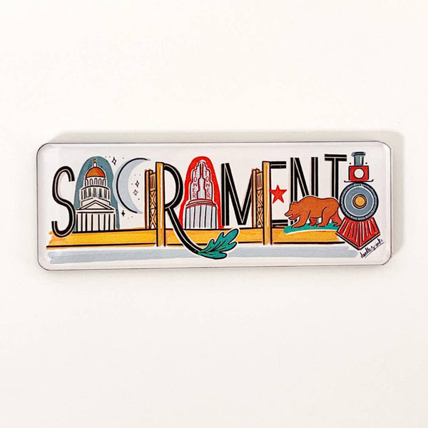 "Sacramento Landmark" Lettering Magnet