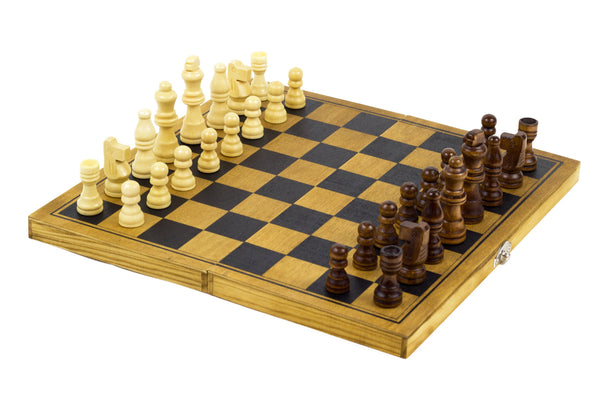 Wooden "Folding Chess" Game