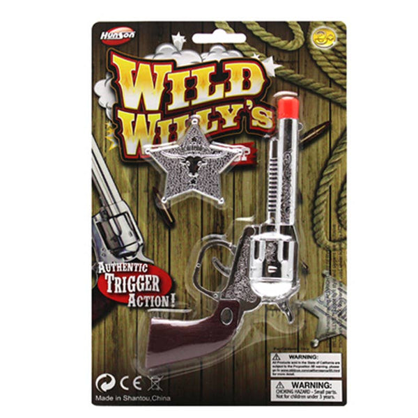 " Wild Willy's Cowboy" Click Action Toy Gun with Badge