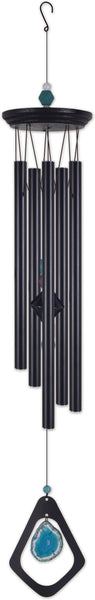 33 Inch "Mystic Blue Agate" Wind Chime
