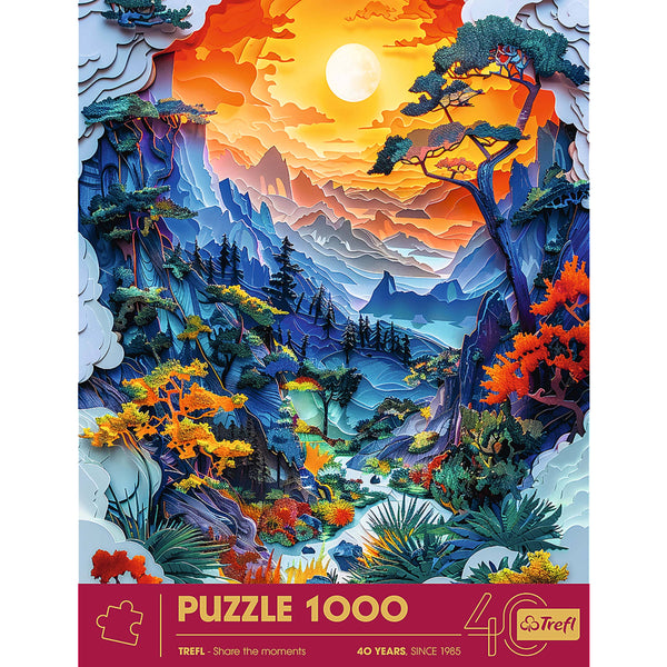 "Red Paper Art" 1000 Piece Puzzle