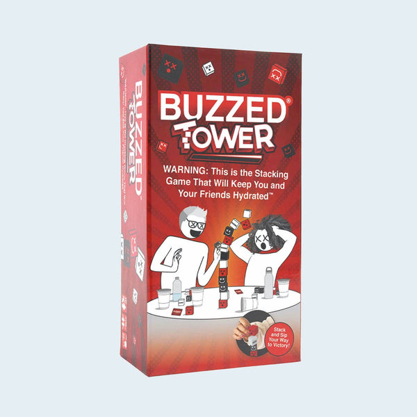 "Buzzed™ Tower: - Block Stacking Challenge Drinking Game
