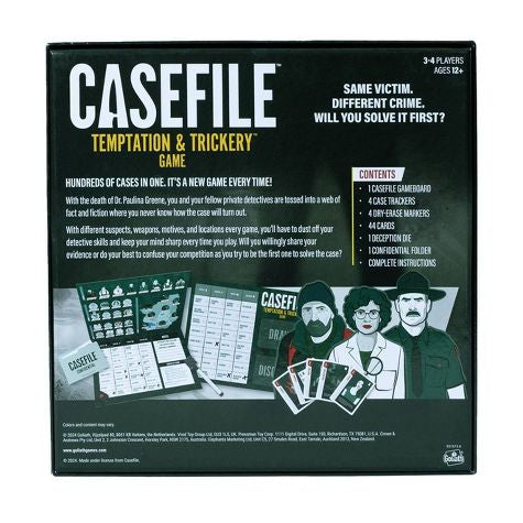 "Casefile Temptation & Trickery" Game