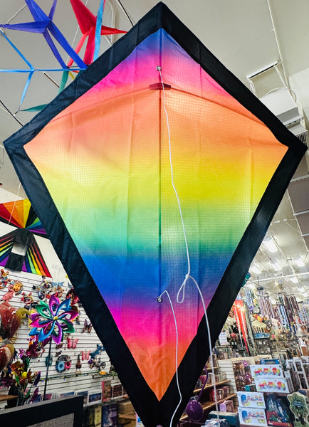 "Tie-Dye" Diamond Kite with Flying Line
