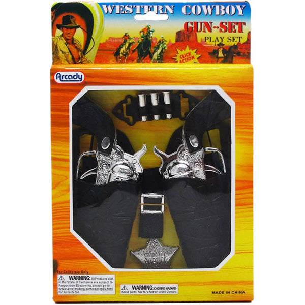 "Western Cowboy" Click Action Toy Gun Set