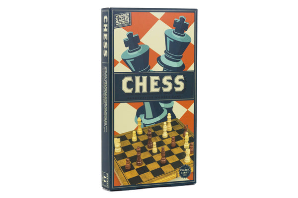 Wooden "Folding Chess" Game