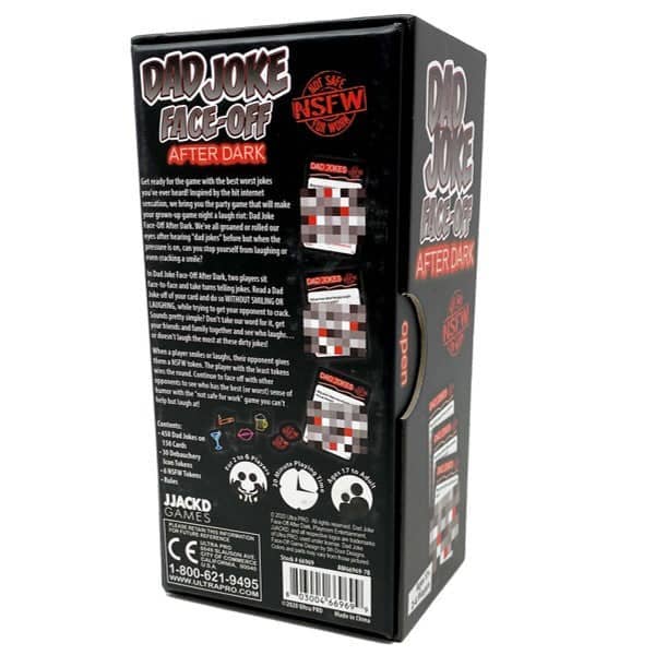 "Dad Joke Face-Off After Dark" Party Card Game