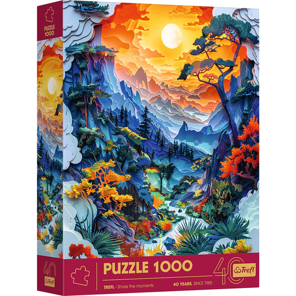 "Red Paper Art" 1000 Piece Puzzle