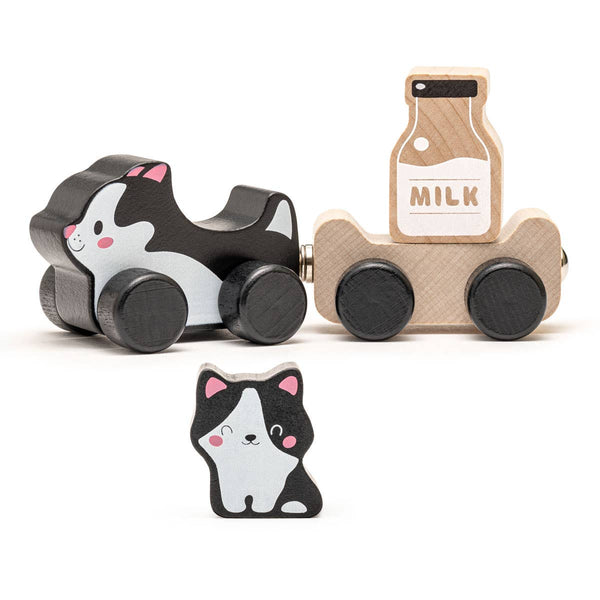 Wooden "Clever Kitties" Toy Play Set