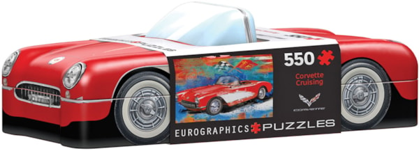 "Corvette Cruising" Jigsaw Puzzle in a 3D Collectible Tin