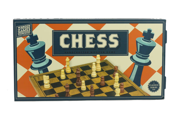 Wooden "Folding Chess" Game