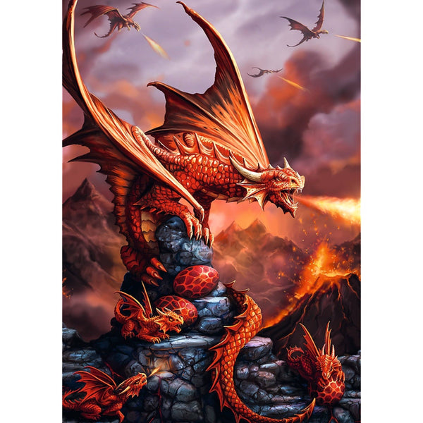 "Anne Stokes - Fire Dragon" 1000 Piece Puzzle