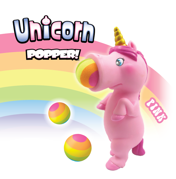 "Pink Unicorn" Ball Popper Toy