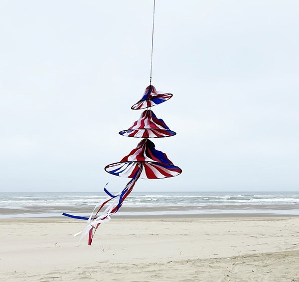 "Patriotic" Triple Jelly Wind Spinner