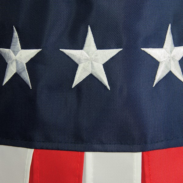40 Inch Embroidered "U.S. Stars & Stripes" Windsock