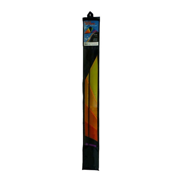 "Rainbow Black" Delta Kite with Line Included