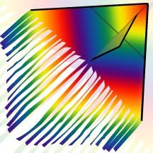 "Tie Dye FringeTail" Delta Kite with Flying Line