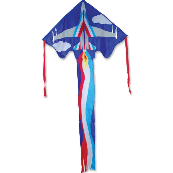 Large Easy Flyer "F16" Delta Kite with Line Included