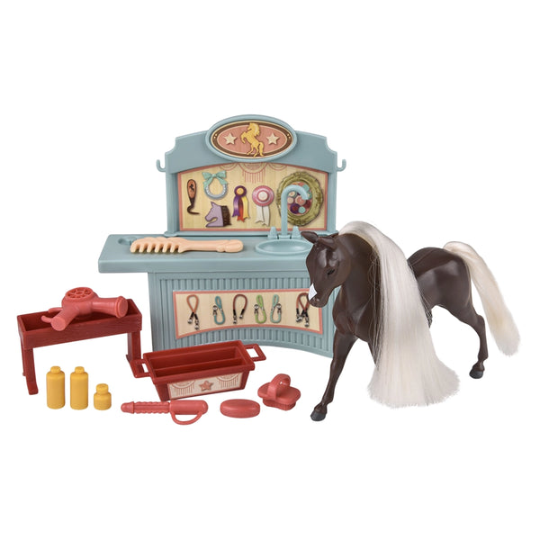 "Royal Breeds" Pretty Grooming Horse Play Set