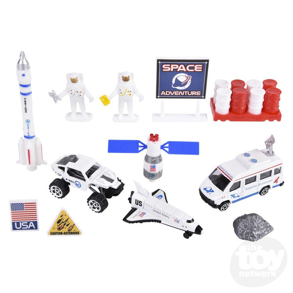 "Space" 15 Piece Die-Cast Play Set