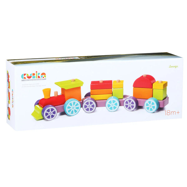 Wooden "Rainbow Express Train" Construction Toy