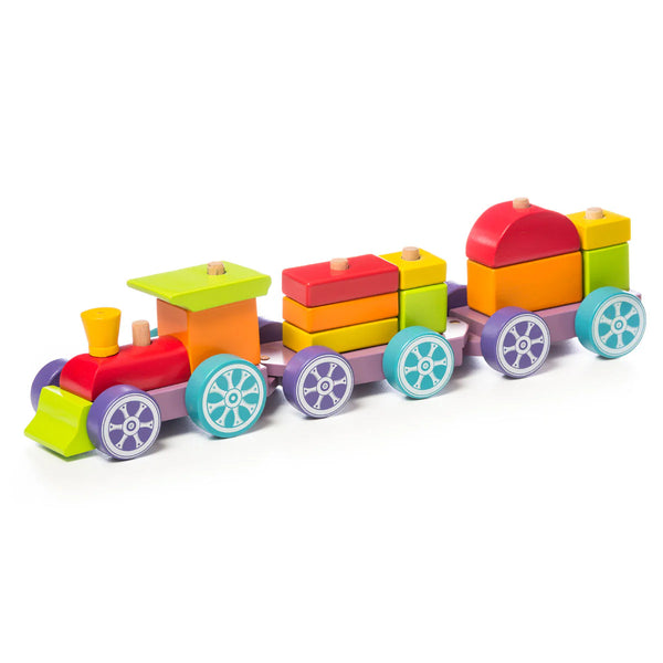 Wooden "Rainbow Express Train" Construction Toy
