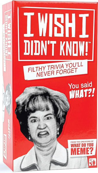"I Wish I Didn't Know" Filthy Trivia Party Game