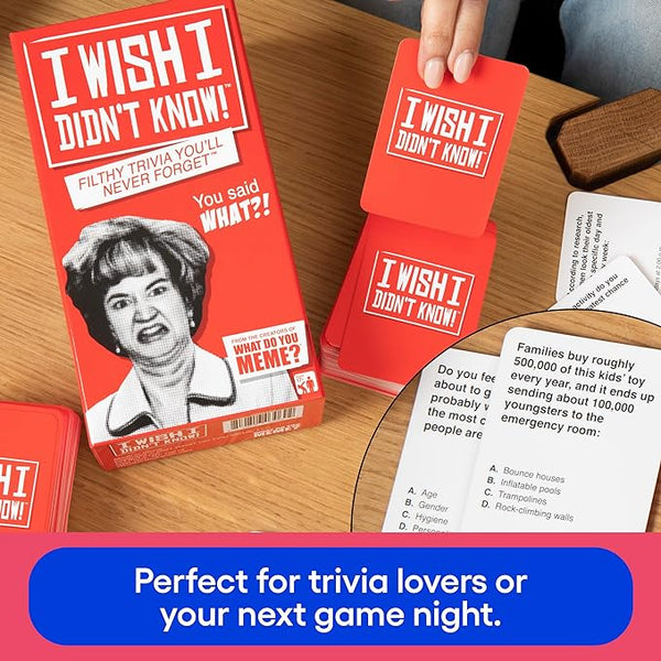 "I Wish I Didn't Know" Filthy Trivia Party Game