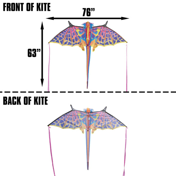SuperSize "Ultra 3D Dragon" Kite with Line Included
