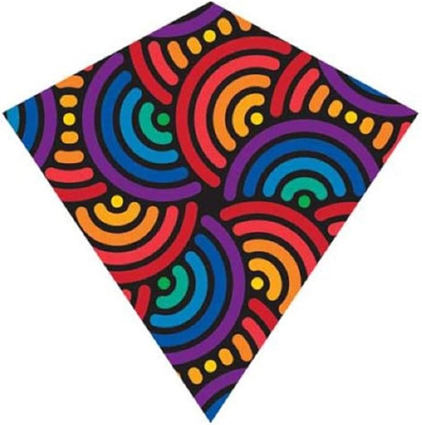 "Swirls" ColorMax Diamond Kite with Line Included