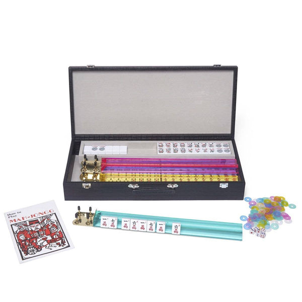 "MahJong" Set with "Black Croc" Storage Case