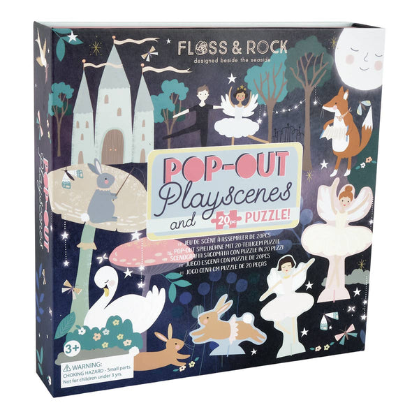 Pop Out Play Scene "Enchanted" & 20 Piece Puzzle