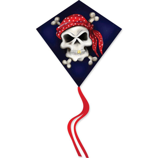 25 Inch "Skull & Crossbones" Diamond Kite with Line Included