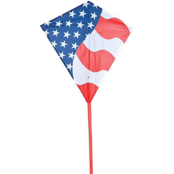 "Patriotic" 30 Inch Diamond Kite with Line Included