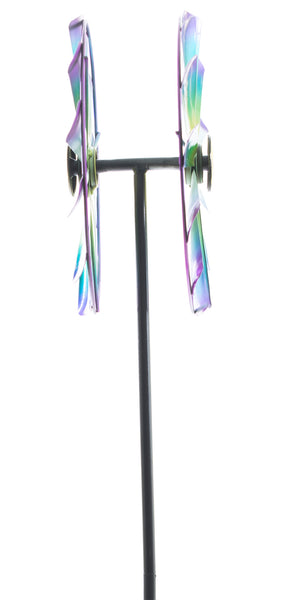 Double Wheel Kinetic Garden Spinner