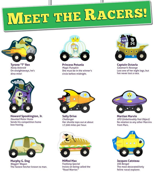"Crazy Racers" Wooden Car Set