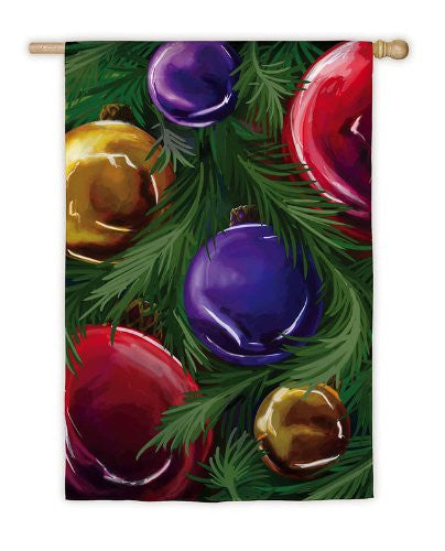 Evergreen - Christmas Ornaments Flag