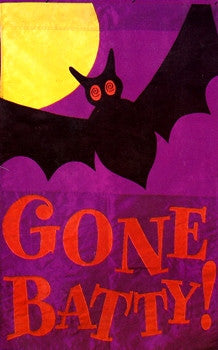 "Gone Batty" Halloween Flag