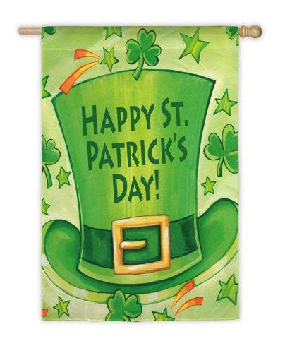 "Happy St. Patrick's Day" Leprechaun's Hat Flag