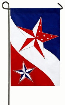 "Patriotic Stars" Garden Flag